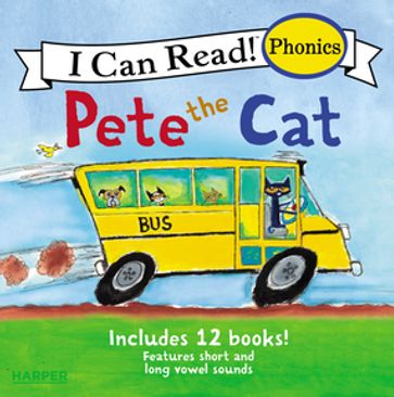 Pete the Cat 12-Book Phonics Fun! - Dean James - Kimberly Dean