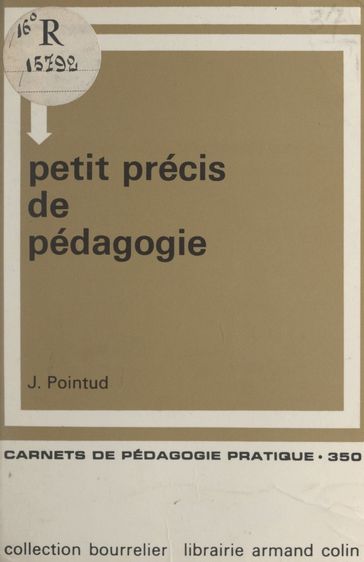 Petit précis de pédagogie - Jean Pointud