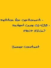 Petition for Certiorari  Patent Case 01-438 - Federal Rule of Civil Procedure 52(a)