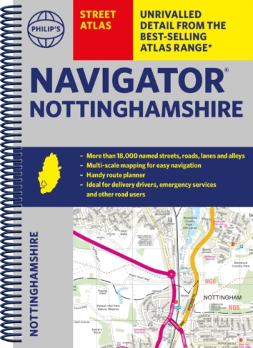 Philip's Navigator Street Atlas Nottinghamshire - Philip