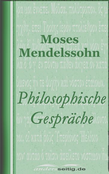 Philosophische Gespräche - Moses Mendelssohn