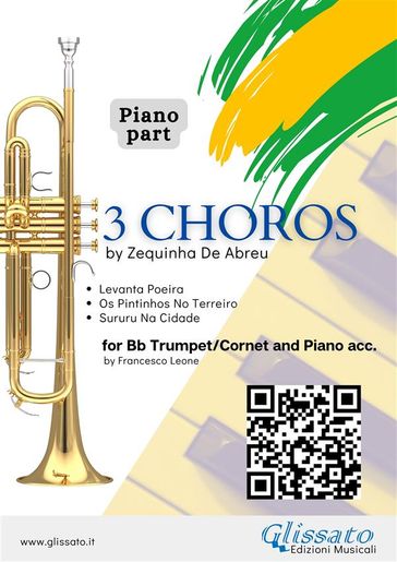 Piano accompaniment part: 3 Choros by Zequinha De Abreu for Trumpet and Piano - ZEQUINHA DE ABREU