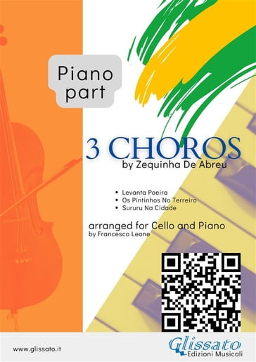 Piano parts "3 Choros" by Zequinha De Abreu for Cello and Piano - ZEQUINHA DE ABREU - Francesco Leone