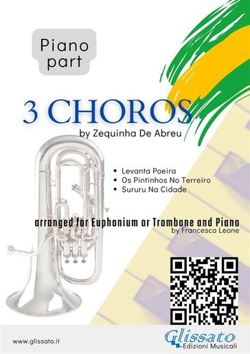Piano parts "3 Choros" by Zequinha De Abreu for Euphonium and Piano - ZEQUINHA DE ABREU - Francesco Leone