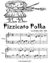 Pizzicato Polka - Beginner Piano Sheet Music Tadpole Edition