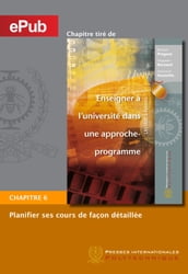 Planifier ses cours de façon détaillée (Chapitre)