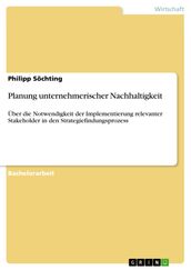 Planung unternehmerischer Nachhaltigkeit