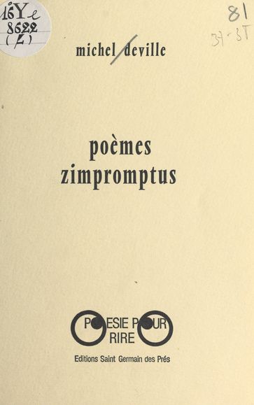 Poèmes zimpromptus - Michel Deville