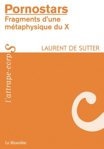 Pornostars fragments d'une métaphysique du x - Laurent De Sutter