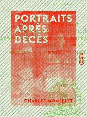 Portraits après décès - Charles Monselet