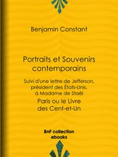 Portraits et Souvenirs contemporains, suivi d une lettre de Jefferson, président des États-Unis, à madame de Stael