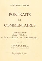 Portraits et commentaires