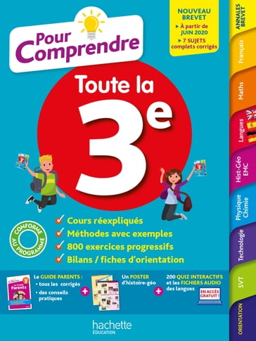 Pour Comprendre Toutes Les Matières 3E - André Michoux - Brigitte Réauté - Christophe Saisse - Dominique Dejean - Fabienne Ottevaere - Isabelle De Lisle - Malorie Gorillot - Michèle Blanc - Michèle Laskar - Oscar Torres Vera - Philippe Rousseau - Sébastien Dessaint - Ulrike Jacqueroud