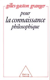 Pour la connaissance philosophique