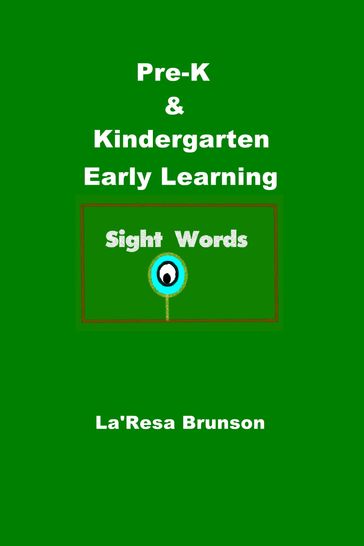 Pre-K & Kindergarten: Early Learning Sight Words - La