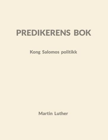 Predikerens bok - Søren Grønborg Hansen