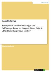Preispolitik und Preisstrategie der Selfstorage Branche, dargestellt am Beispiel  Das Blaue Lagerhaus GmbH 