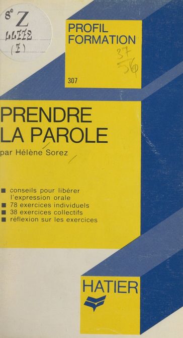 Prendre la parole - Georges Décote - Hélène Sorez