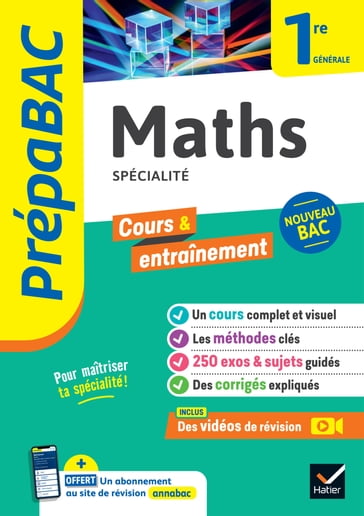 Prépabac Maths 1re générale (spécialité) - Michel Abadie - Annick Meyer - Jean-Dominique Picchiottino - Martine Salmon