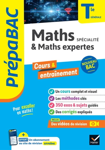 Prépabac Maths (spécialité) & Maths expertes (option) Tle générale - Bac 2024 - Michel Abadie - Jacques Delfaud - Annick Meyer - Jean-Dominique Picchiottino - Martine Salmon - Sophie Touzet