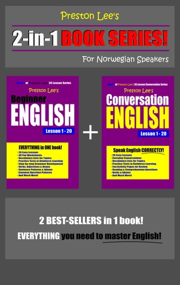 Preston Lee's 2-in-1 Book Series! Beginner English & Conversation English Lesson 1: 20 For Norwegian Speakers - Preston Lee