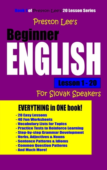Preston Lee's Beginner English Lesson 1: 20 For Slovak Speakers - Preston Lee