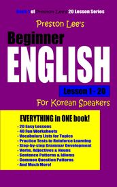 Preston Lee s Beginner English Lesson 1: 20 For Korean Speakers