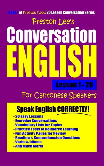 Preston Lee's Conversation English For Cantonese Speakers Lesson 1: 20 - Preston Lee