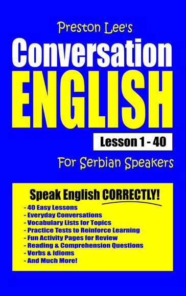 Preston Lee's Conversation English For Serbian Speakers Lesson 1: 40 - Preston Lee