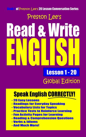 Preston Lee's Read & Write English Lesson 1: 20 For Global Edition - Preston Lee