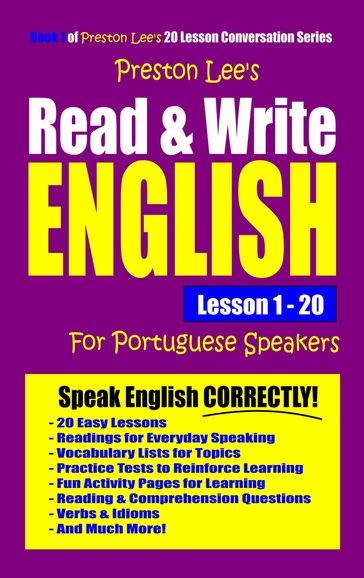 Preston Lee's Read & Write English Lesson 1: 20 For Portuguese Speakers - Preston Lee