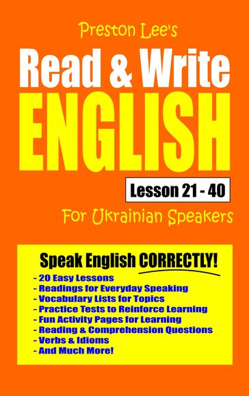 Preston Lee's Read & Write English Lesson 21: 40 For Ukrainian Speakers - Preston Lee