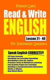 Preston Lee s Read & Write English Lesson 21: 40 For Indonesian Speakers