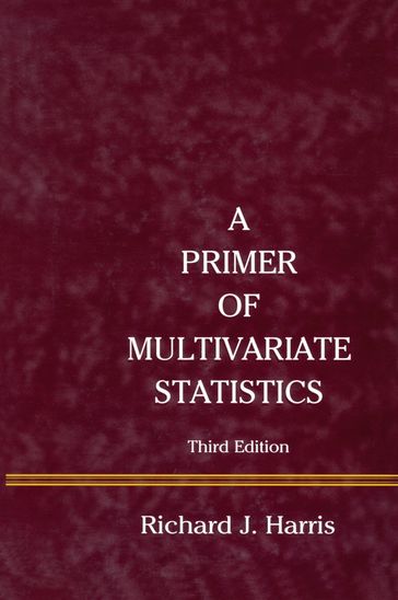 A Primer of Multivariate Statistics - Richard J. Harris