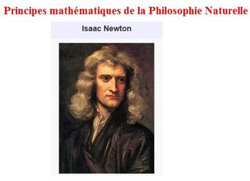 Principes mathématiques de la Philosophie Naturelle - Isaac Newton