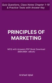 Principles of Marketing MCQ PDF Book BBA MBA Marketing MCQ Questions and Answers PDF