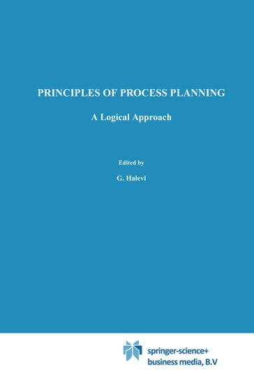 Principles of Process Planning - G. Halevi - R. Weill