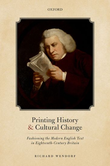 Printing History and Cultural Change - Richard Wendorf
