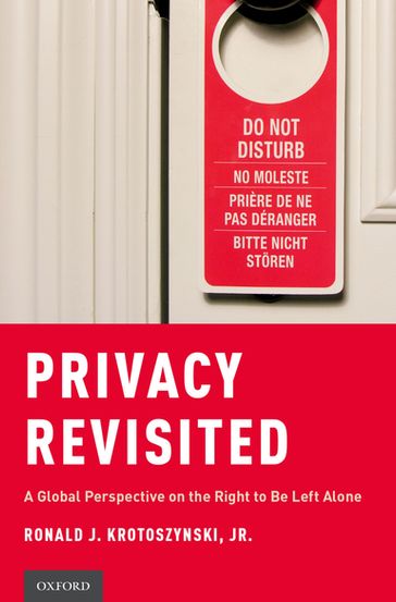 Privacy Revisited - Jr Ronald J. Krotoszynski