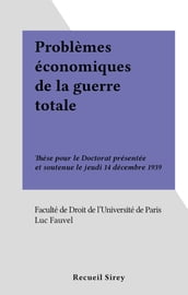 Problèmes économiques de la guerre totale