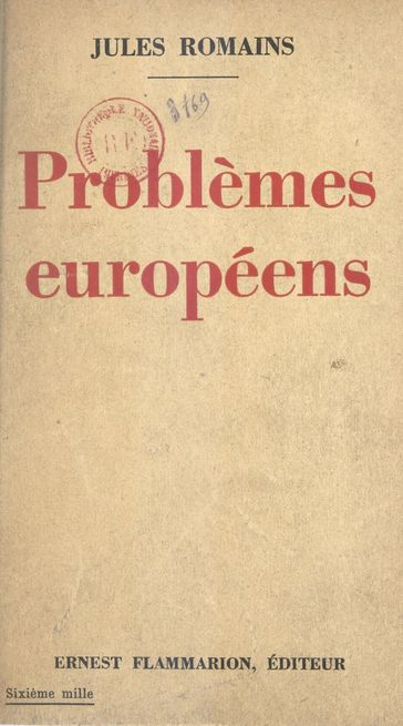 Problèmes européens - Jules Romains