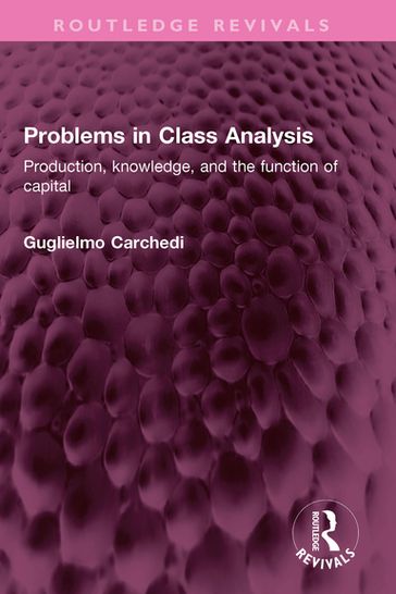 Problems in Class Analysis - Guglielmo Carchedi