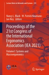 Proceedings of the 21st Congress of the International Ergonomics Association (IEA 2021)