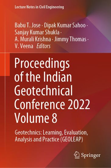 Proceedings of the Indian Geotechnical Conference 2022 Volume 8