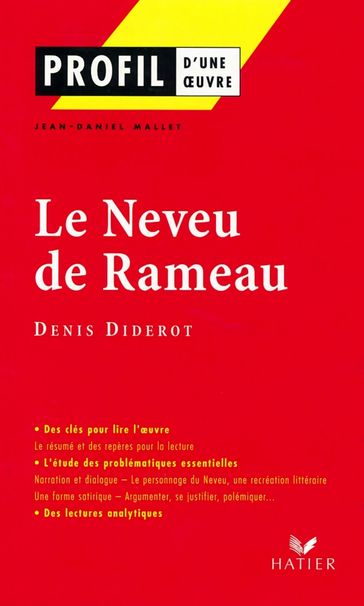 Profil - Diderot (Denis) : Le Neveu de Rameau - Denis Diderot - Georges Decote - Jean-Daniel Mallet