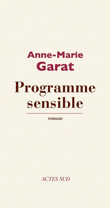 Programme sensible - Anne-Marie Garat