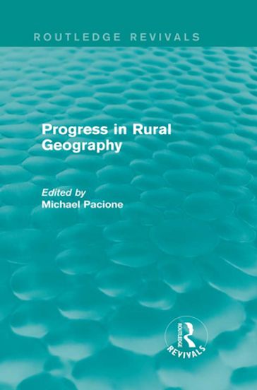 Progress in Rural Geography (Routledge Revivals)