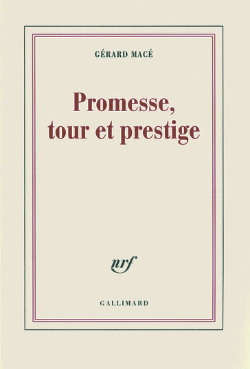 Promesse, tour et prestige - Gérard Macé