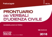 Prontuario dei Verbali d Udienza Civile