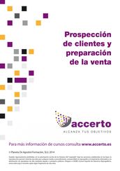 Prospección de clientes y preparación de la venta